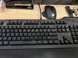 My dasKeyboard mechanical and Corsair wired mouse