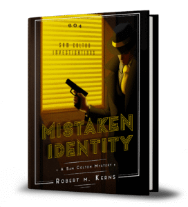 3D paperback image of "Mistaken Identity"