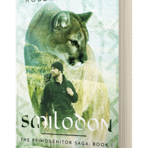 3D paperback image of "Smilodon"